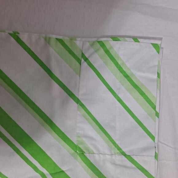 Vintage Pillowcases Cannon Sheets Striped Handmade Unique 22" x 29" MOD 70s - Picture 4 of 6